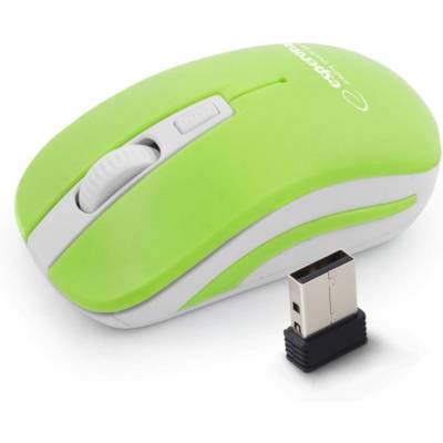 Souris Sans Fil Uranus EM126WG Optique 1600 DPI Vert - ESPERANZA