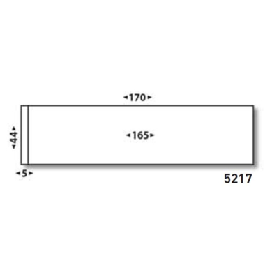 Boîte de 1000 étiquettes d'affranchissement 1 front format 170 x 44 mm - Générique