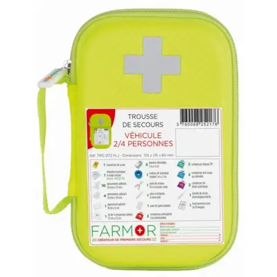 Trousse de secours pour 2/4 personnes - FARMOR - TRO 2172 FLJ - FARMOR SARL