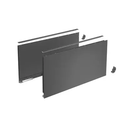 Profilé latéral de tiroir AvanTech YOU, hauteur 251 mm x NL 400 mm, Anthracite, gauche et droite - HETTICH - 9353449 - HETTICH FRANCE
