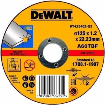 Disque à Tronçonner Inox 125mm x 1,2 x 22.23mm - DEWALT