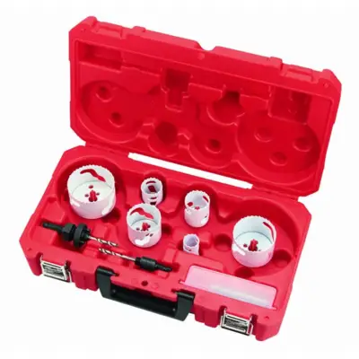 Coffret de 10 Scie cloche 4/6 MILWAUKEE - Ø 25/32/40/54/68/76 mm - 49224201