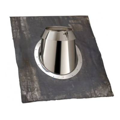 Solin universel Sum Multi 230I POUJOULAT 30 à 45° Inox/Noir mat RAL9019 - 31999453 - Maxoutil
