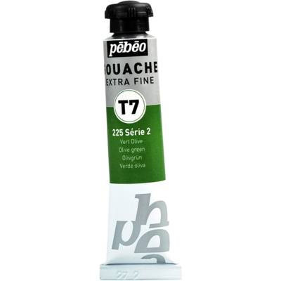 Tube 20ml Peinture Gouache T7 extra fine VERT OLIVE - PÉBÉO