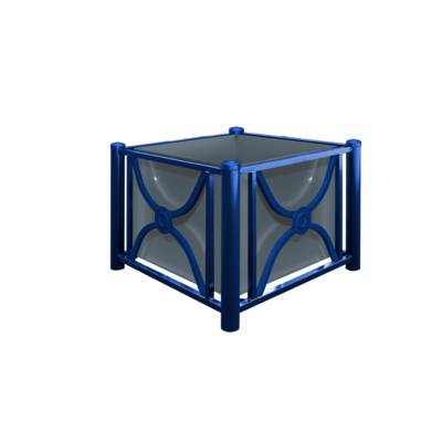 Jardinière Mansart comète 100x100 cm- Jardinière monocolore, ossature et bac coloris variable