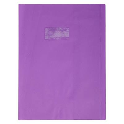 Protège-cahier synthétique 20/100ème 24x32 violet - CLAIREFONTAINE