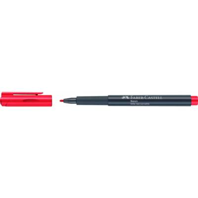 Marqueur Neon Fluo 1,5mm Couleur rouge - FABER-CASTELL