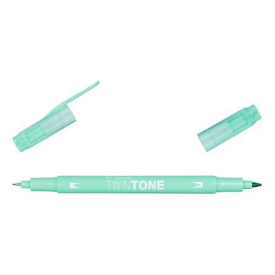 Feutre Dessin Double Pointe 0,8 et 0,3 mm TwinTone vert menthe - TOMBOW