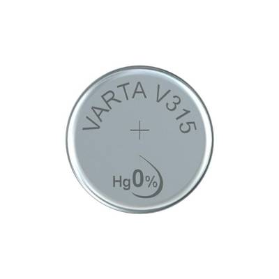 Pile oxyde argent pour montres V315 (SR67) 1,55 Volt - VARTA
