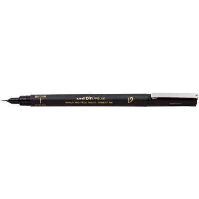 Feutre technique PIN Brush Extra Fine, noir - Uni-ball