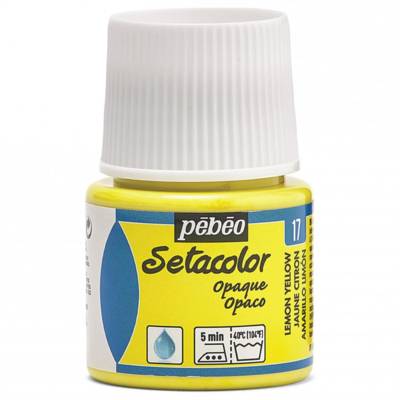 Setacolor opaque 45mL jaune citron - PÉBÉO