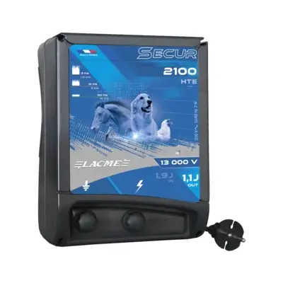 Electrificateur secteur 13 000 V / 1 J pour clôtures courtes et animaux domestiques sensibles - 605954 - LACME SARL