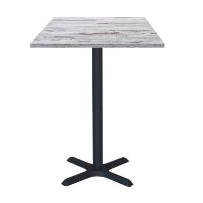 Mange-debout pied noir 60x60cm chene islande - intérieur - RestooTab