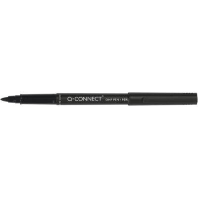 Stylo-feutre ohp pen permanent pointe moyenne multi-supports cd/dvd plastique noir - Q-CONNECT
