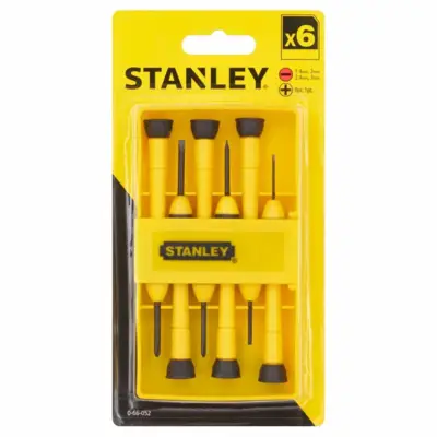Tournevis horloger bimatiere coffret 6pieces - 0-66-052 - STANLEY