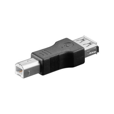 Adaptateur USB 2.0 port de type A vers type B, noir - GOOBAY