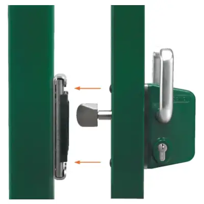 Serrure portail coulissant Inox LOCINOX profil 80 - LSKZ8080 U2L
