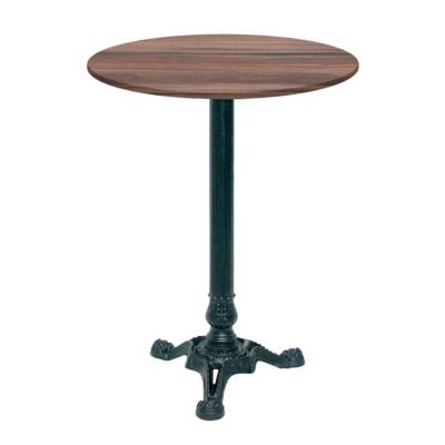 Mange-debout pied noir Ø60cm chene montagne - intérieur - RestooTab
