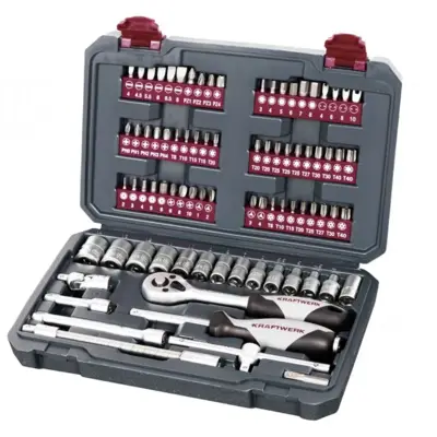 Coffret de douilles 1/4" KRAFTWERK - 82 pièces - 204.101.001