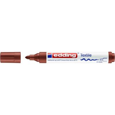 Marqueur pour Textiles 4500 Marron Pointe Moyenne 2-3 mm - EDDING