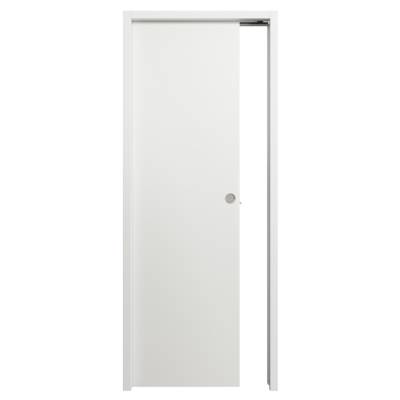 Porte coulissante pleine BERING décor blanc - 204 x 73 cm - Gedimat - SOGAL