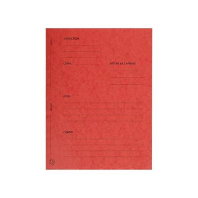Paquet de 25 Dossiers de Plaidoirie "Pour / Contre" 25 x 32 cm Rouge - EXACOMPTA