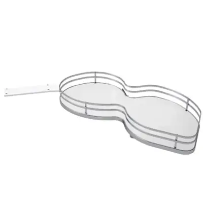 Combiné angle 2 plateaux haricots fond blanc SIGE - porte de 500 caisson de 1000 droite - 371+ 500D - SIGE SPA