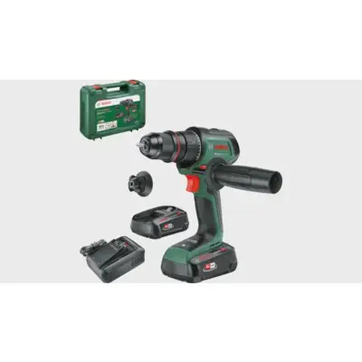 Perceuse-visseuse sans fil AdvancedDrill 18V-80 QuickSnap - BOSCH - avec 2 batteries 2,5 Ah - chargeur - coffret - 06039E2002 - BOSCH Vert