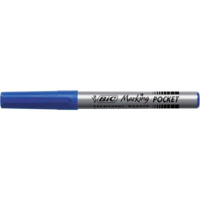 Marqueur Permanent MARKING POCKET 1445 Pointe Ogive Moyenne Bleu - BIC