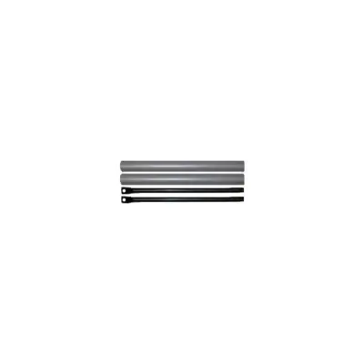 Kit de tringles et capots ISEO pour porte de 3400 mm - Noir - 94100305 - CAVERS ISEO