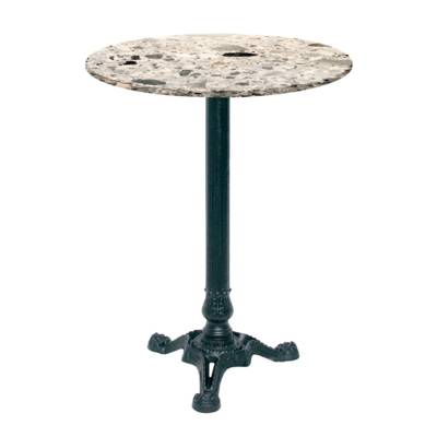 Mange-debout pied noir Ø60cm cepp - intérieur - RestooTab