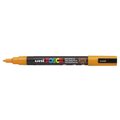 Marqueur pointe conique fine pc3m 0,9 - 1,3mm orange - POSCA