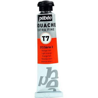 Tube 20ml Peinture Gouache T7 extra fine ORANGE CL - PÉBÉO