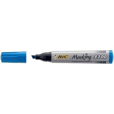 Marqueur Permanent MARKING 2300 pointe Biseau Large Bleu - BIC
