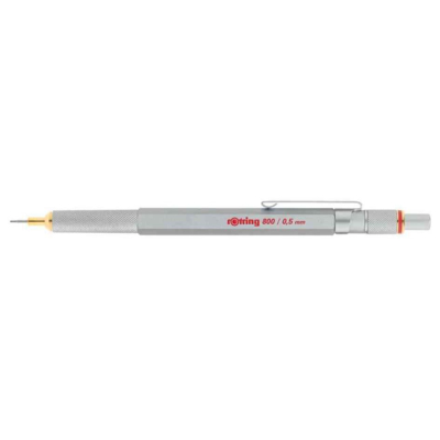 Porte-mines 800 Métal Massif 0,5 mm Argent - Rotring