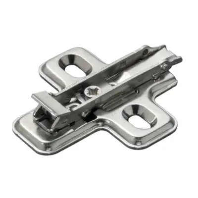 Embase cruciforme à fixation rapide perçage 37 x 32 mm à visser 0 mm acier - SALICE - BAV3M09F - SALICE FRANCE SARL