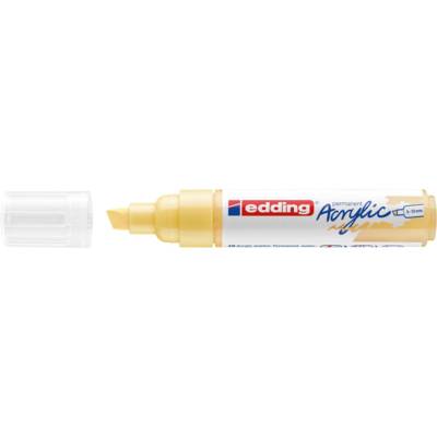 Marqueur acrylique large 5000 jaune pastel 5-10 mm - EDDING