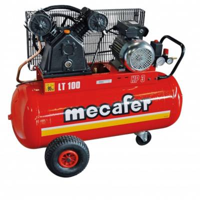 Compresseur 3HP V fonte intégrale - 100 litres - Gedimat - MECAFER