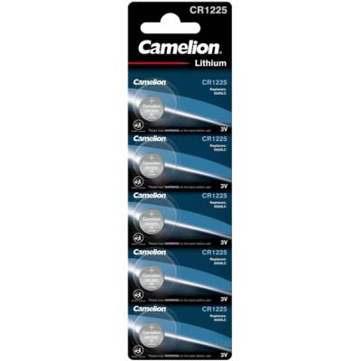 Pack de 5 piles Lithium CR1225 3V - CAMELION
