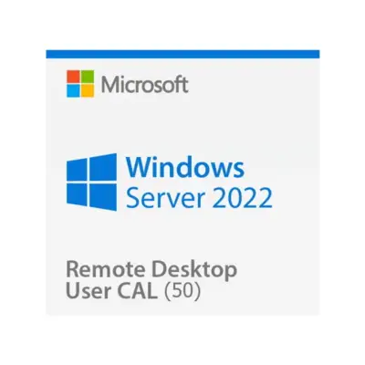 Microsoft Windows Server 2022 Remote Desktop Services (RDS) 50 user connections CAL