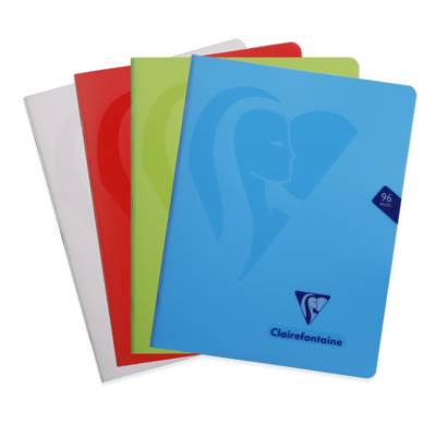 Album Cahier Piqué Mimesys 17x22cm 96 p Unies 90g Polypropylène Aléatoire - CLAIREFONTAINE