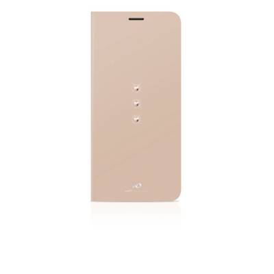 Etui Portfeuille "Crystal" pour Samsung Galaxy S9+, Or - WHITE DIAMONDS