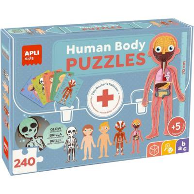 Puzzle - Enfant - 240 pièces - Apprendre le corps humain - APLI