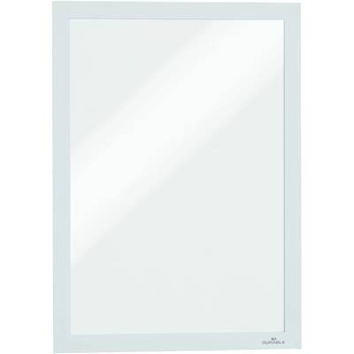 Pack 2 Cadres d'affichage Auto Adhésif Magnétique DURAFRAME A4 Blanc - DURABLE