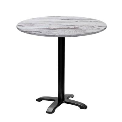 Table pied noir Ø80cm chene islande - intérieur - RestooTab