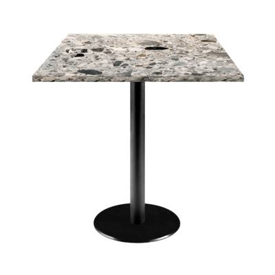 Table pied noir 70x70cm cepp - intérieur - RestooTab