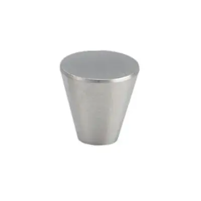 Bouton conique Ø20 x 27 mm DESIGN MAT Inox brossé - DMK005.IN.20.5 - DESIGN-MAT