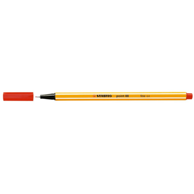 Stylo feutre POINT 88 pointe fine 0,4 mm rouge - STABILO