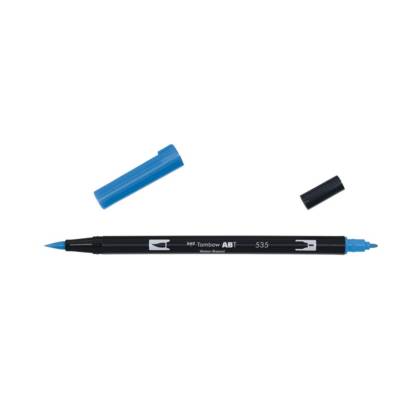 Feutre Dessin Double Pointe ABT Dual Brush Pen 535 bleu cobalt - TOMBOW