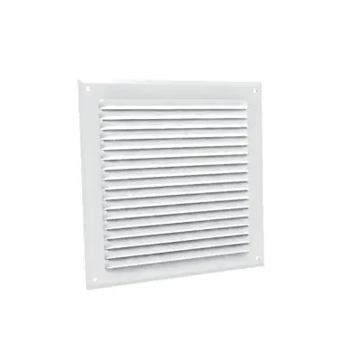 Grilles à auvents en aluminium prélaqué blanc - ANJOS - 6714 - ANJOS VENTILATION